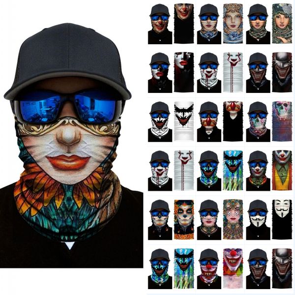 

dhl shipping cycling magic scarf women headband breathable bandana head wrap windproof neck gaiter sports headwear 16 styles b166f