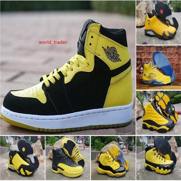 

sale 9 11 12 13 basketball shoes bumblebee yellow black trophy room international designer 9s 11s 12s 13s sports designer sneakers