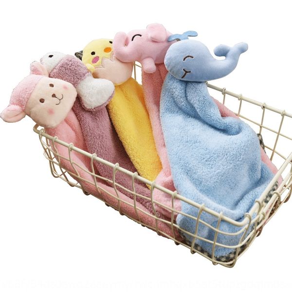 

hanging children's handkerchief towel absorbing non-pure cotton toilet handkerchief cute cartoon korean hand towel, Blue;white