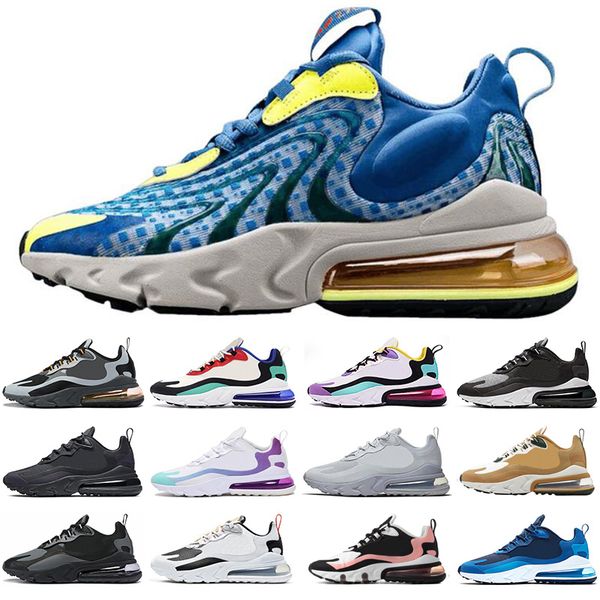 

nike air max airmax 270 270s реагируют мужчины, женщины, кроссовки баухуас тройной черный cool grey red bronze right violet мужские спортивн