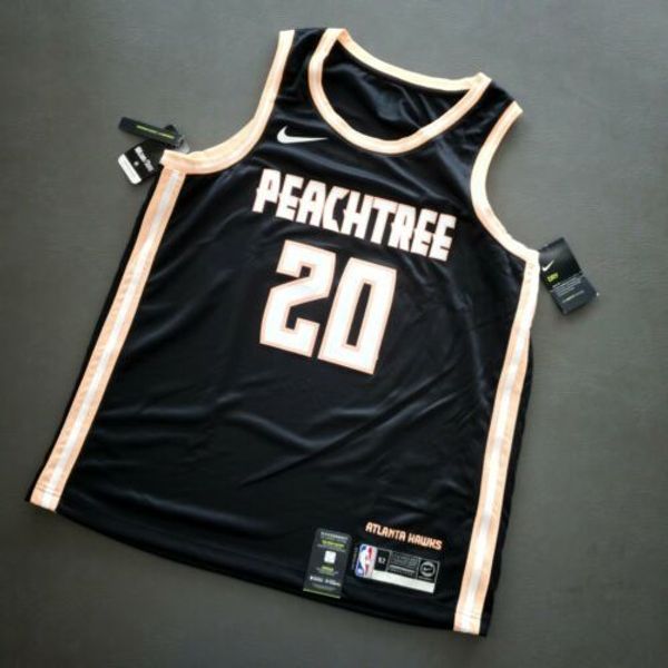 

дешевые 100% прошитой john collins атл peachtree джерси размер xs-5xl 52 мужские майки отсылок top basketball, Gray
