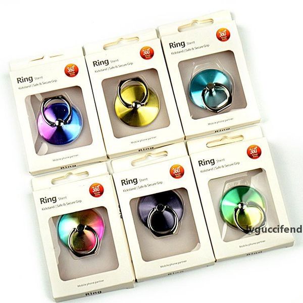

new boxed colorful metal ring buckle alloy dimming mobile lazy bracket