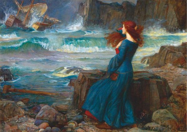 

john william waterhouse - miranda the tempest home decor handpainted &hd print oil painting on canvas wall art canvas pictures 200711