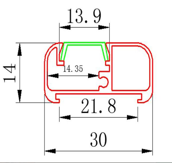 Frete grátis china fabricantes de perfil superior de alumínio para deslizar dobrar porta de vidro do chuveiro armário armário roupeiro e janela lateral-hung