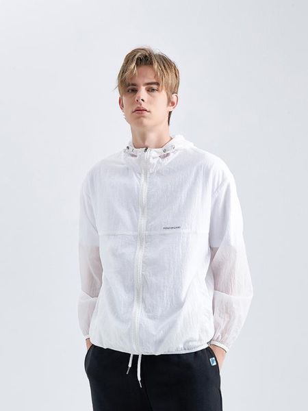 

pioneer camp summer quick dry men windbreaker skin jacket coat sunscreen mens hooded outwear ultralight windbreaker ajk901176, Black;brown