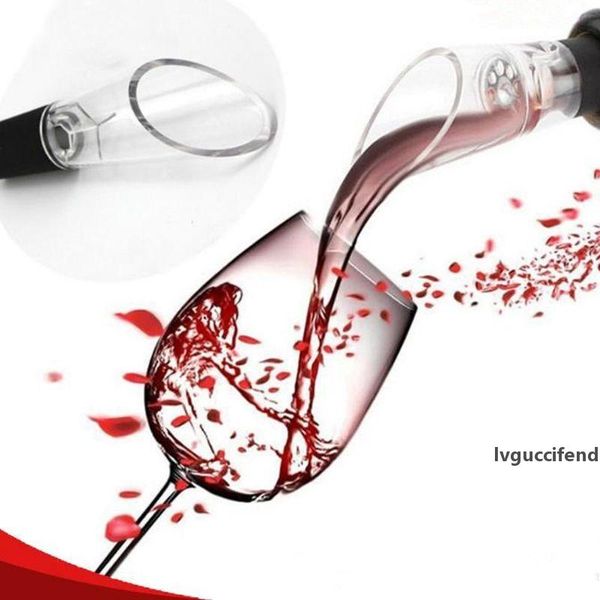 

white red wine aerator pour spout bottle ser decanter pourer aerating wines bottle pourer 1000pcs fast shipping