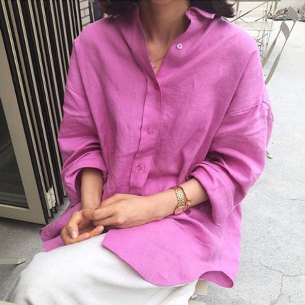 

superaen сыпучие плюс размера льняная рубашка bf рубашка кардиган пальто асимметричные основывая вс-proof для женщин топы и блузки, White