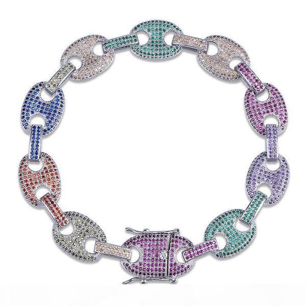 

s евѬопа и амеѬика гоѬего мђжкого fahion bling iced out cz бѬале епока hiphop панк велиѬ, Black