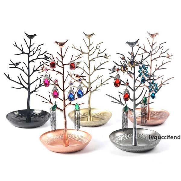 

vintage jwelry rack organizer necklace earring ring bird tree stand display holder show rack display organizer jewellery holder lx1235
