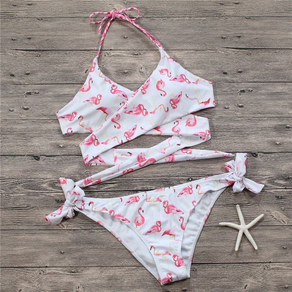 

2020 cross brazilian bikinis women swimwear beach bathing suit push up bikini set halter bandage swimsuits, White;black