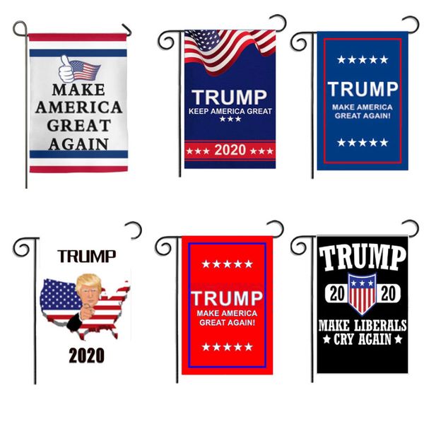 

trump 2020 campaign flag 30*45 double sided printed garden flag trump election election flag keep america great donald for president c1103