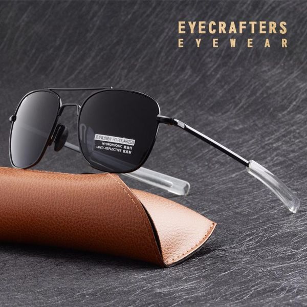 

2020 driving mirrored glasses eyewear mens pilot sunglasses 285 black brand designer polarized sunglasses, White;black