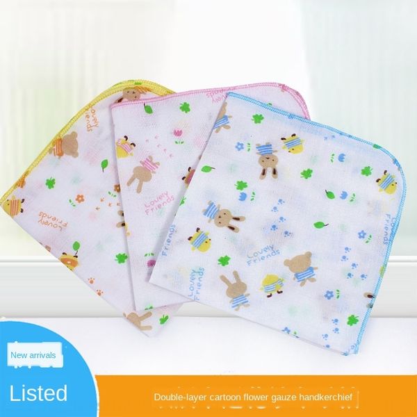 

bxenz sunshine chrysanthemum baby saliva towel hand flower color double gauze handkerchief/saliva kerchief baby handkerchief high density 30