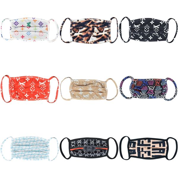 

wholesale in stock beautiful s mask cotton comfortable girls face masks 3-layer fashion designer mask dustproof earloop masks#266, Blue;pink