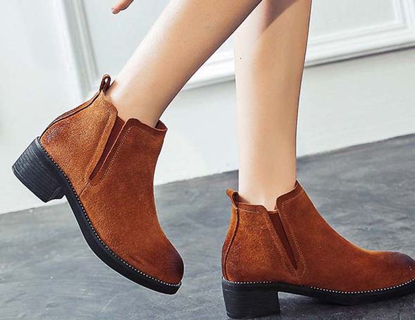 

fashion leather star women shoes woman leather short autumn winter ankle designer fashion brand women boots p217, Black