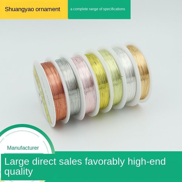 

okz5g copper wire color-retaining copper wire diy handmade diy jewelry shaping line color-retaining antioxidant line handmade jewelry beads, Silver