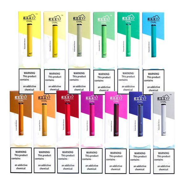 

new EZZY OVAL Disposable Device Disposable pod systemVape Pen 280mAh Battery 1.3ml Cartridges Empty Bar 300 Puffs Puff Glow puffbars