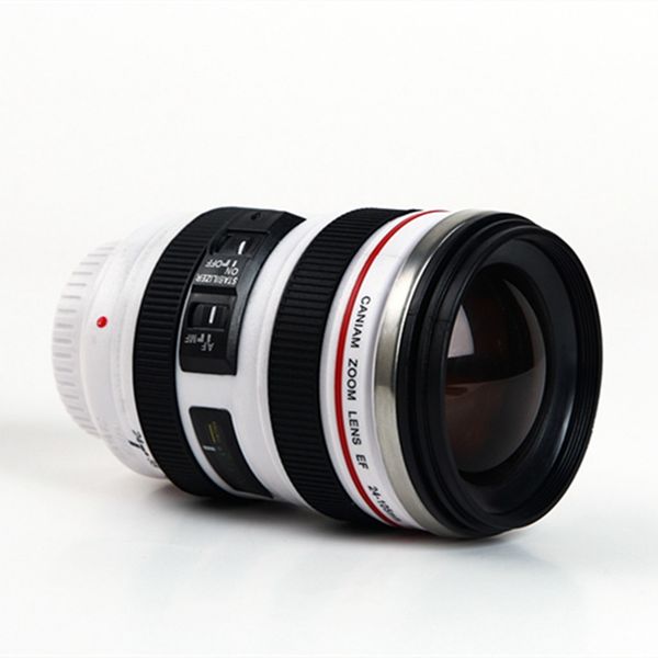 

camera lens coffee mug creative 6th generation 400ml stainless steel tumbler travel camping coffee cups with lids zza2453 sea shipping