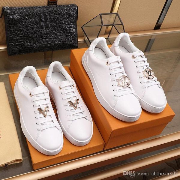 

2021 frontrow sneaker men 's shoes fashion sneakers flats platforms comfortable shoes lace -up low casual sports men, Black