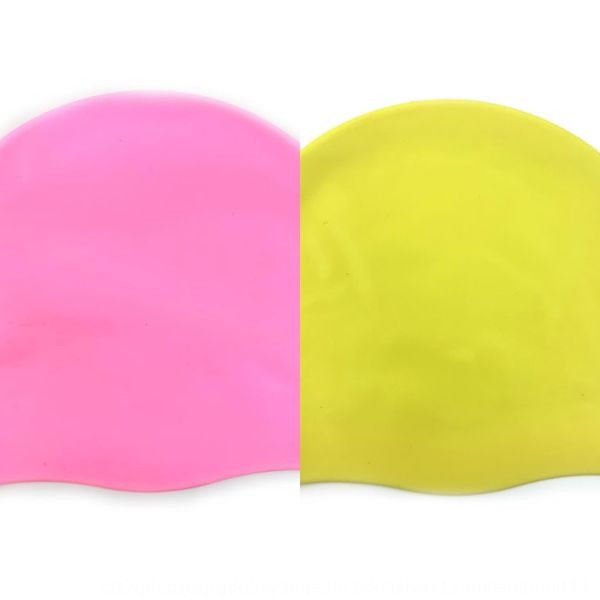 

waterproof silicone hat with earflaps swimming silicone swimming cap thickened men's and women's ear protection cap