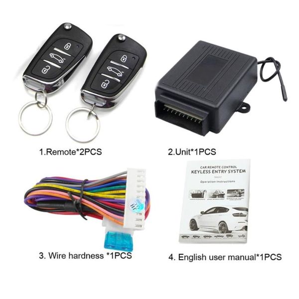 

m602-8175ds universal remote control central locking kit car door lock keyless entry system with trunk release button hot