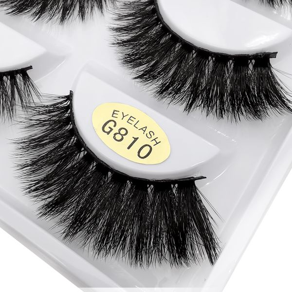 

false eyelashes 5 pairs mink natural lashes 3d faux cils cilios fluffy fake