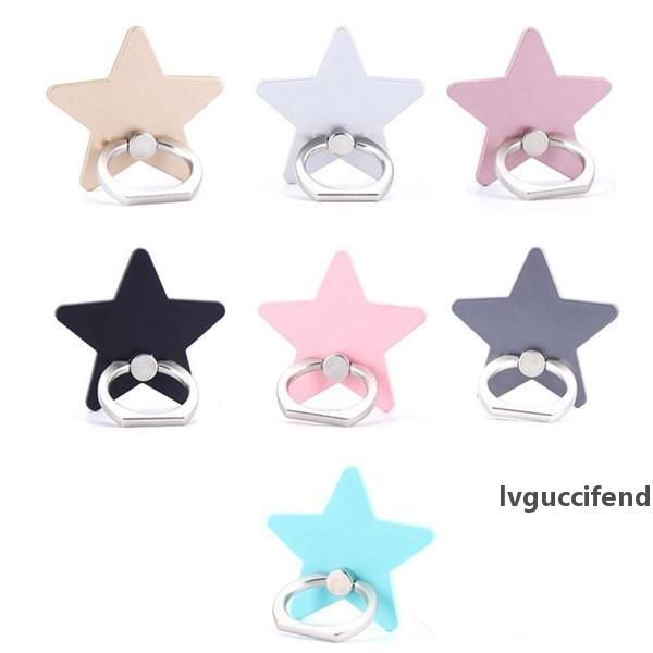 

universal 360 degree star shape finger ring holder phone stand mount for iphone 8 samsung huawei mobile phones