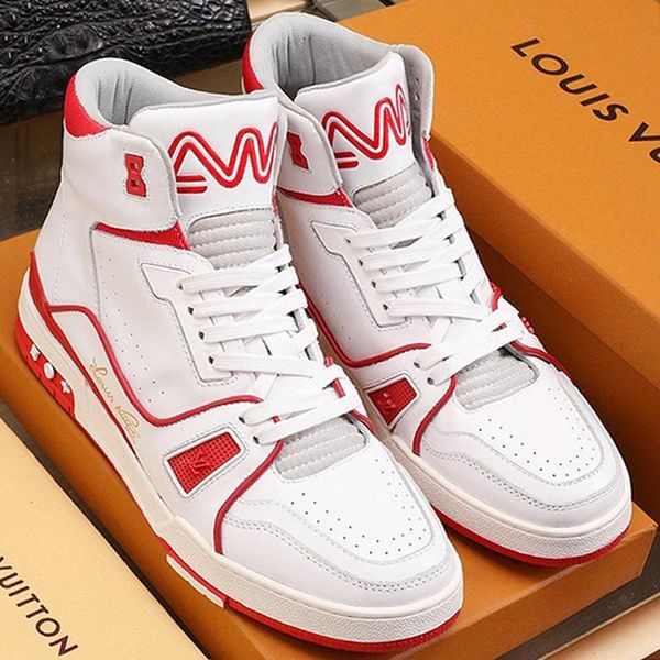 

2021 men casual shoes mid -trainers chaussures pour hommes fashion type mens shoes luxury style ankle boots trainer sneaker mid -fas