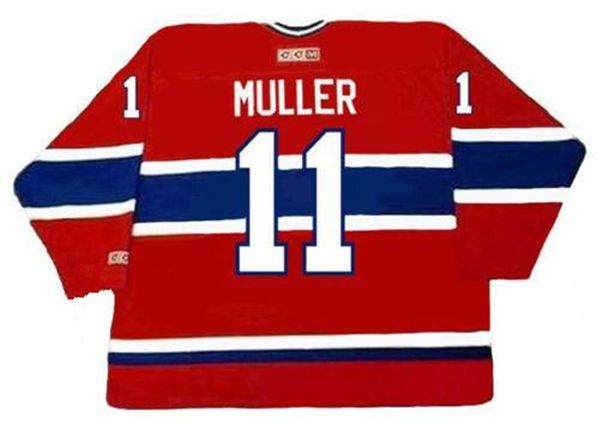 

custom vintage jersey 11 kirk muller montreal canadiens red hockey jerseys stitched ccm letter any name your number size s-6xl, Black