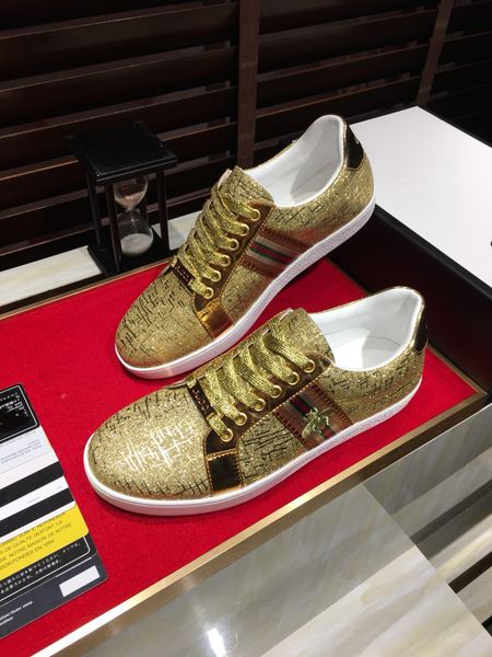 

2019i spring and summer new men's casual shoes, sports wild leather low-shoes, original packaging shoe box delivery 38-44, Black