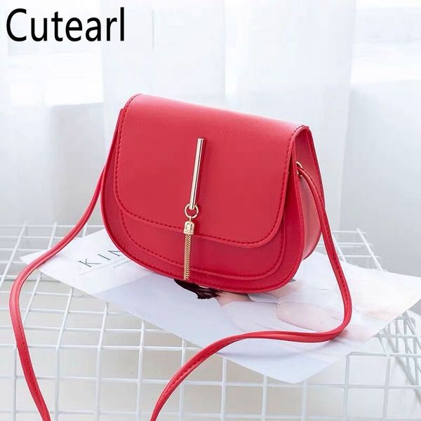 

women shoulder bags fashion simple crossbody bag ladies pu leather hasp flap handbags delicate tassel messenger bag