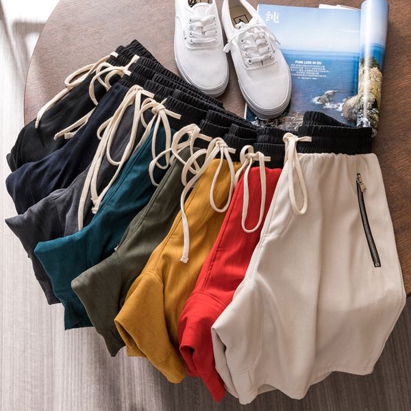 

2020 мужчины спортивные шорты эластичный пояс с кулиской летние спортивные шорты повседневные идущие zipper карманный дышащий anti-пот, Black;blue