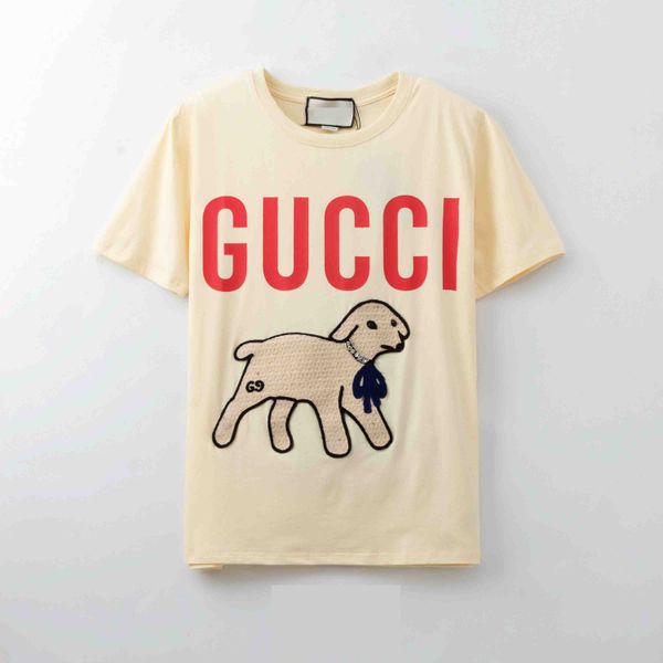 

spring/summer 2020 men's new odell food wool 100% cotton fabric printing + dog flocking printing, Black;brown