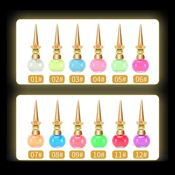 

12color solid color nail art polish varnish hybrid long lasting nail art decoration polish 14ml glow in the dark girl gifts