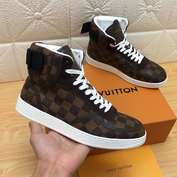 

092 high-quality men's designer casual sports shoes trendy brand outdoor casual shoes, fast delivery in the original box, Black