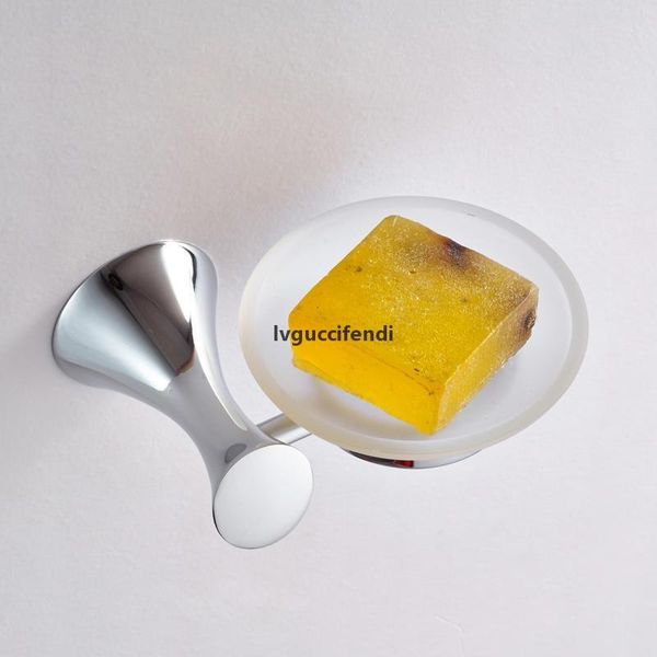 

eco-friendly frap zinc alloy chrome soap dishes brand bathroom accessories glass dish soap holder f3502