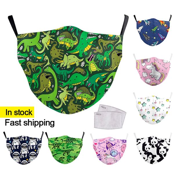 

моющийся маска многоразового дети маска ткань респираторы мультфильм cutemouth маска для печати маски для лица, Silver