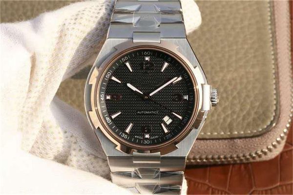 

47040 montre de luxe 42mm*9.7mm full-automatic mechanical movement 9015 steel case steel strap mens watch, Slivery;brown