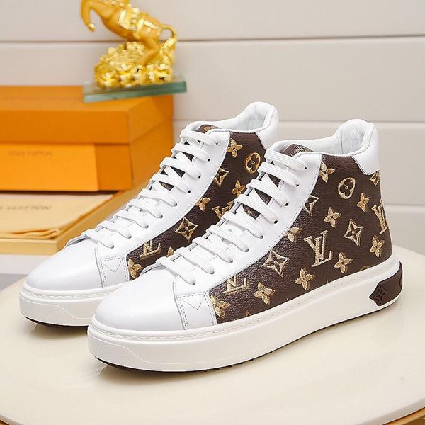 

new 2021 mens shoes breathable fashion platform men shoes sneakers platform with original box classic flats tattoo sneaker boot