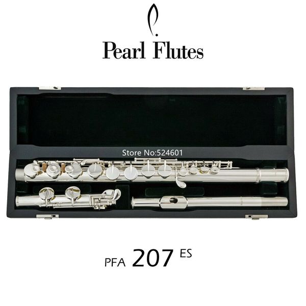 

pearl alto flute pfa-207-es 16 keys closed hole g tune straight headjoint sliver plated musical instrument ing