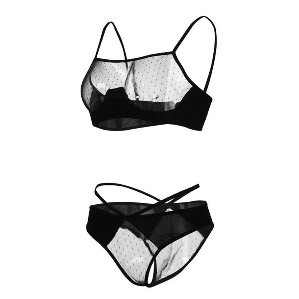 

Babydoll Costumes Women Hot Exotic Lingerie Bra Underpant Set Crotch Lace Sexy Transparent Underwear Babydoll Sexy Lingerie, Black;pink