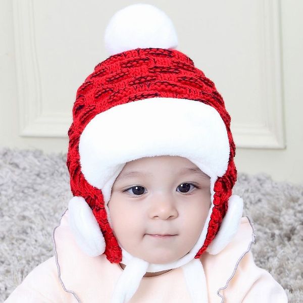 

new korean style leifeng velvet ear warm hat baby baby children's cap warm children's cap, Blue;gray