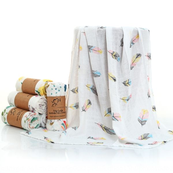 

baby summer bamboo cotton double-layer bag outdoor muslim bath towel bath towel independent packaging