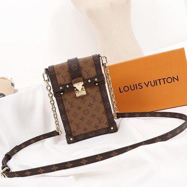 

new arrival chain leather mini luxury women 's bag with origin box fashion women shoulder bag messenger bag fast delivery