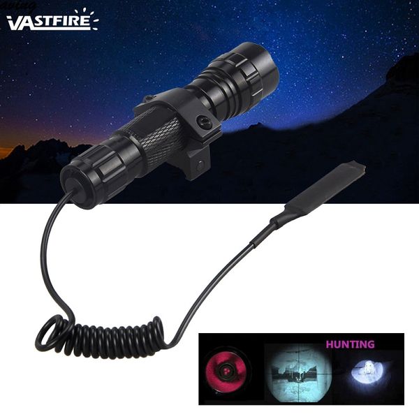 

flashlights torches 850nm 5w ir hunting night vision infrared radiation tactical led with remote pressure switch