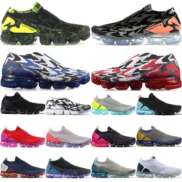 

2019 selling moc 2 acronym black mens sneakers thunder blue black punch running shoes men women designer trainers
