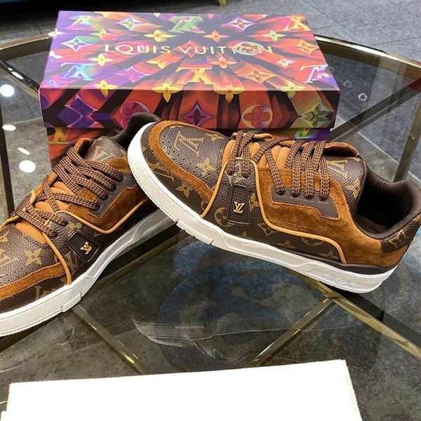 

47 designer high-quality men's casual sports shoes and luxury outdoor casual shoes, the original box size is 38-45, Black