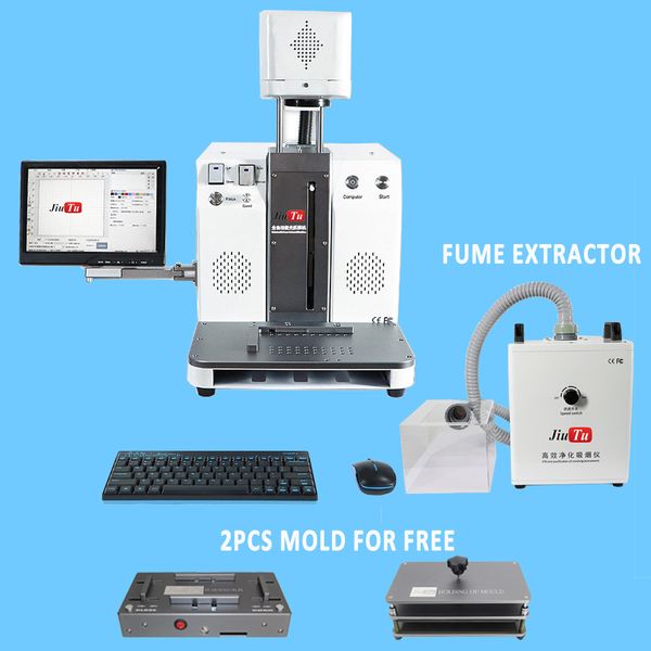 

mini cutting engraving separating removal machine for broken cracked mobile phone back cover laser marking machines