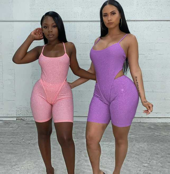 

fitness running sportswear women's summer new women's sling one-piece sports shorts two-piece fashion, Gray