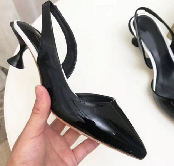 

newlassic high heeled sandals wedge heel luxury designer cowboy woman shoes metal buckle for parties occupation sandals  41, Black